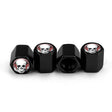 4pcs /Set Headset Skeleton Metal Tire Valve Caps Automobile Universal Modified Valve Covers(Black) - Tire Valve Caps by PMC TechLife | Online Shopping South Africa | PMC TechLife | Buy Now Pay Later Mobicred