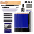 35-in-1 Painting Sketch Pencil Set Professional Drawing Tools(5H-8B) - Art Supplies by PMC TechLife | Online Shopping South Africa | PMC TechLife
