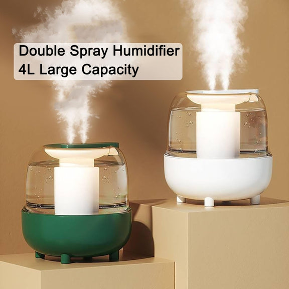 4L Wireless Humidifier USB Oil Diffuser with Night Light(Green)