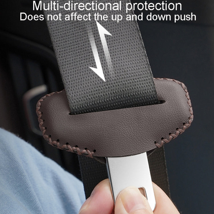 For BMW 1pair Seatbelt Insert Protector Bumper Belt Chuck Decoration(Black)