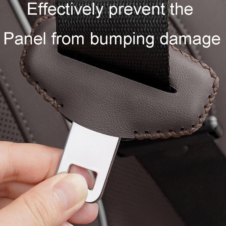For BMW 1pair Seatbelt Insert Protector Bumper Belt Chuck Decoration(Black)