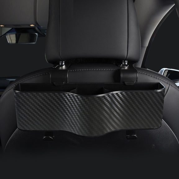 Car Seat Back Storage Box Rear Hanging Cup Holder(Black)