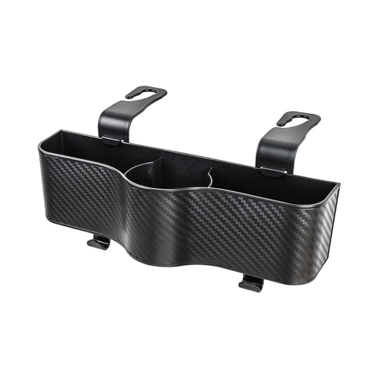 Car Seat Back Storage Box Rear Hanging Cup Holder(Black)