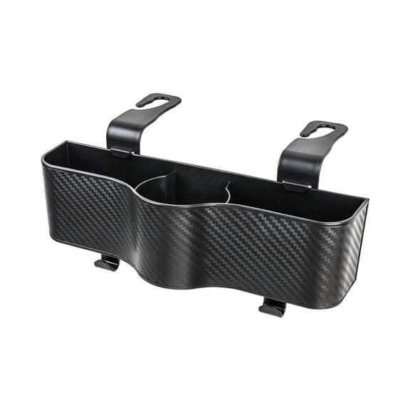 Car Seat Back Storage Box Rear Hanging Cup Holder(Black)