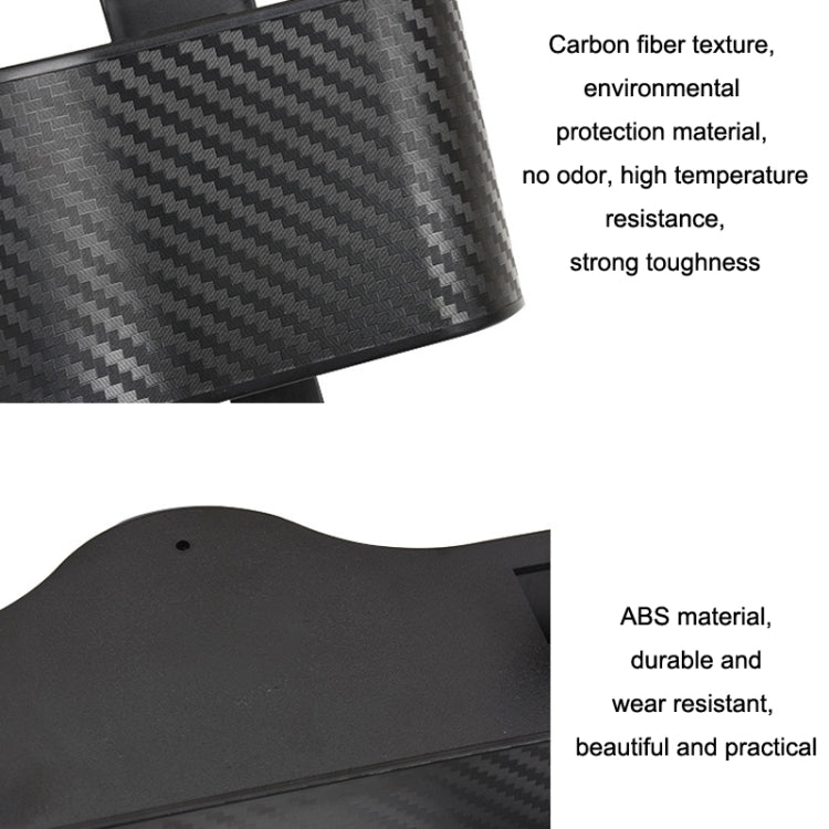 Car Seat Back Storage Box Rear Hanging Cup Holder(Black)