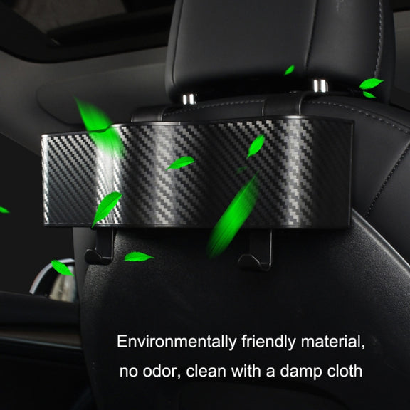 Car Seat Back Storage Box Rear Hanging Cup Holder(Black)