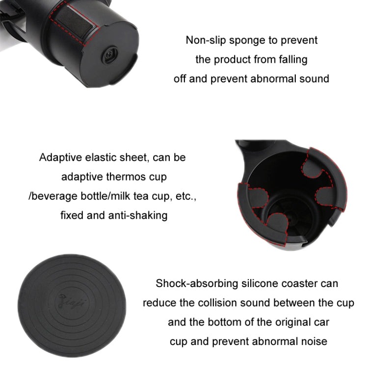 Car Centre Navigation Mobile Phone Holder 360 Rotating Water Cup Holder, Size: Large