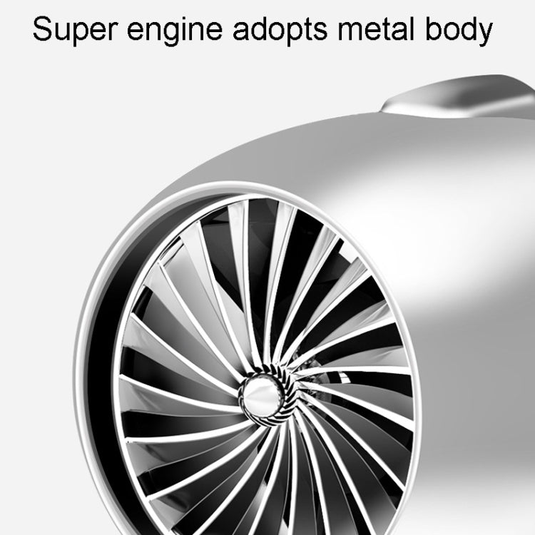 Car Fragrance Super Engine Car Air Conditioning Aroma Diffuser Outlet Ornament, Model: Gray Titanium Blue Light