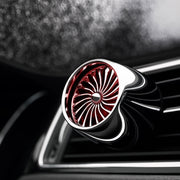 Car Fragrance Super Engine Car Air Conditioning Aroma Diffuser Outlet Ornament, Model: Bright Silver Red Light