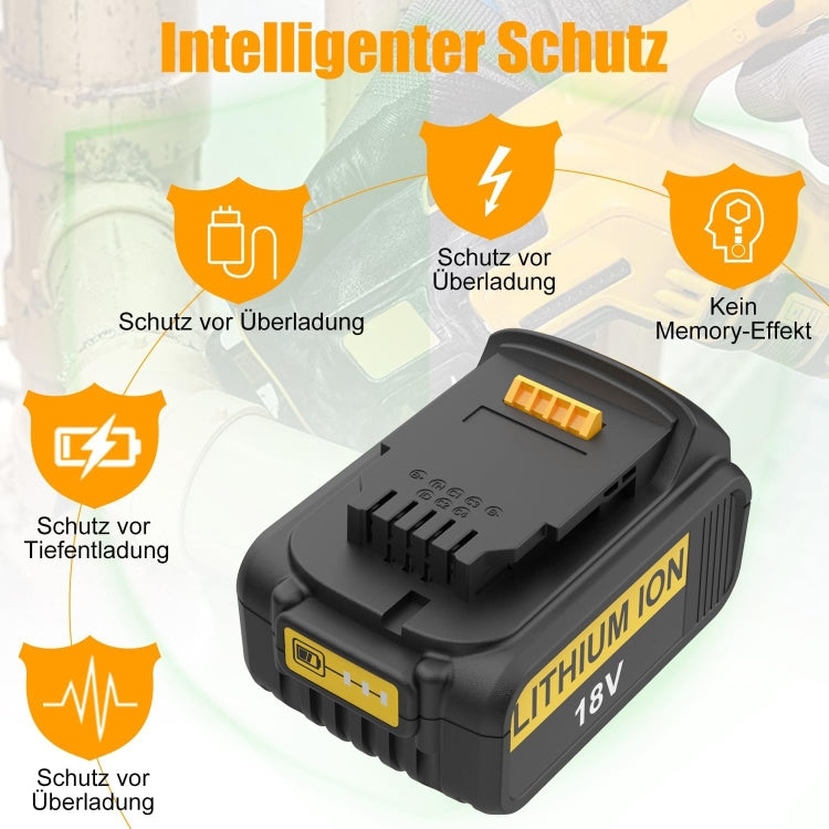 3000mAh For Dewalt DCB180 / DCB181 / DCB200 18V Electrical Tools Spare Battery