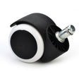 2 Inch 11 x 22mm Plunger Swivel Casters Chair Replacement Wheels(White) - Furniture Accessories by PMC TechLife | Online Shopping South Africa | PMC TechLife