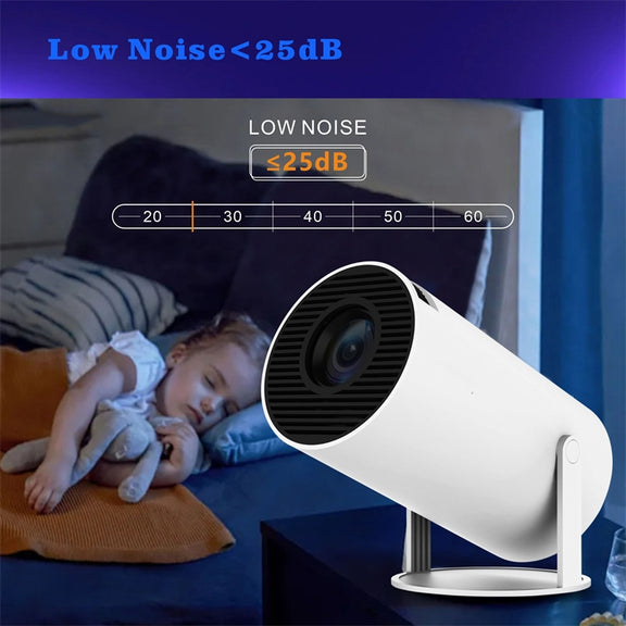 HY300 Smart Projector Android 11.0 System 120 Lumen Portable Projector US Plug
