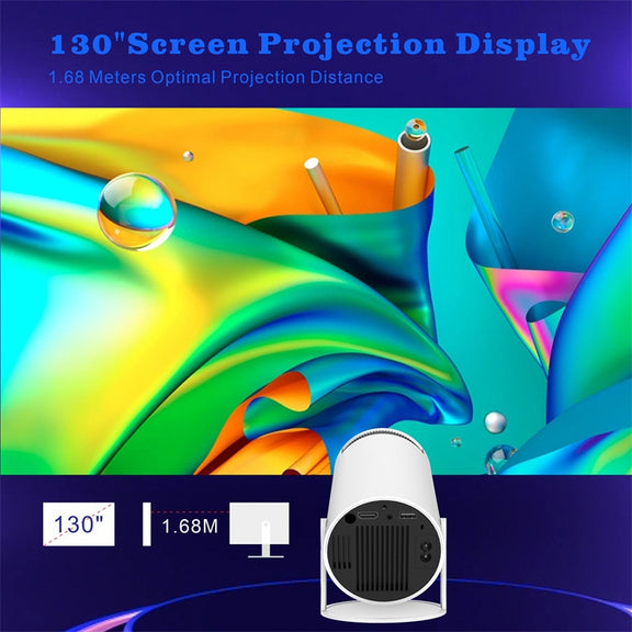 HY300 Smart Projector Android 11.0 System 120 Lumen Portable Projector US Plug