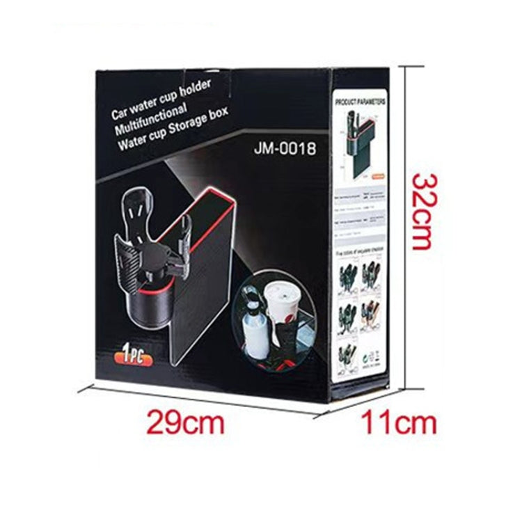 Car Seat Gap Storage Box Car Water Cup Holder Ashtray, Color: Right Black Red