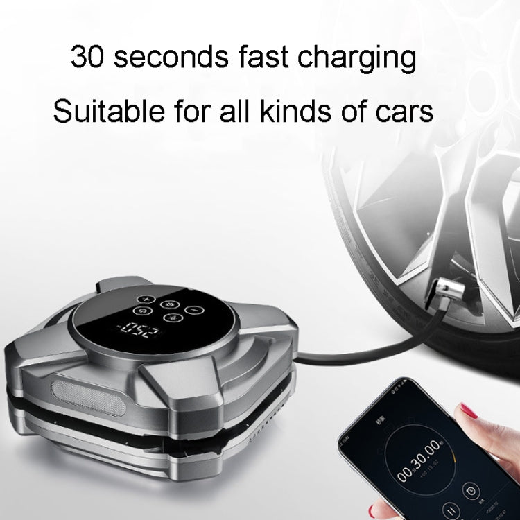 19 Cylinders Car Intelligent Digital Display Inflator Pump Portable Car Tire Pneumatic Engine(Black)