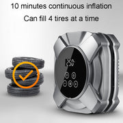 30 Cylinders Car Intelligent Digital Display Inflator Pump Portable Car Tire Pneumatic Engine(Black)