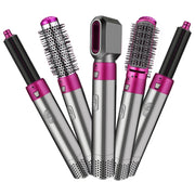 5 In 1 Hot Air Comb Automatic Curling Iron Square Model Hair Styling Comb Curling And Straightening, Plug: EU Plug