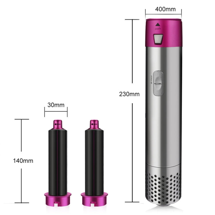 5 In 1 Hot Air Comb Automatic Curling Iron Square Model Hair Styling Comb Curling And Straightening, Plug: US Plug