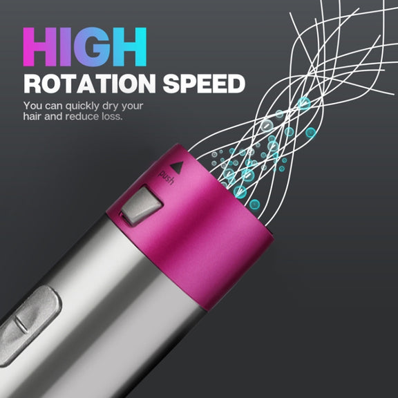 5 In 1 Hot Air Comb Automatic Curling Iron Square Model Hair Styling Comb Curling And Straightening, Plug: US Plug