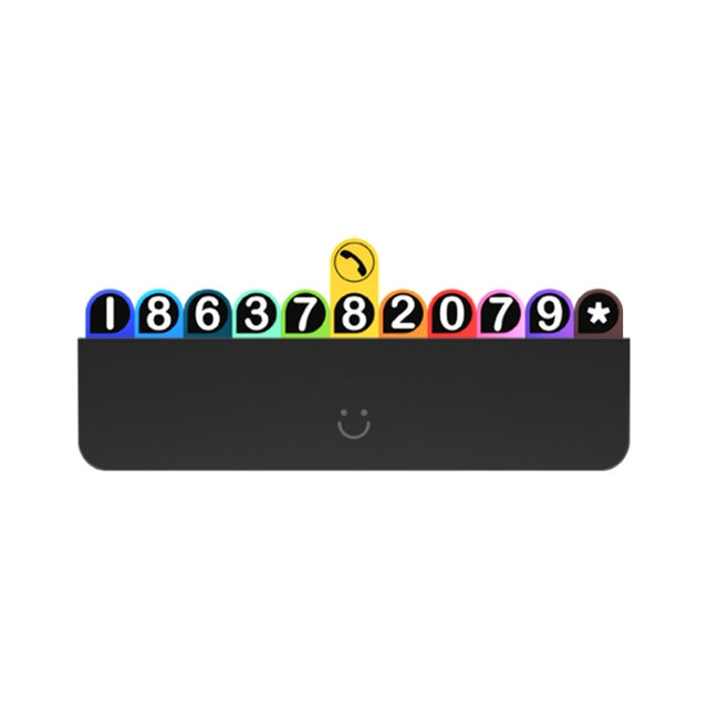 bbdd Temporary Parking License Plate Concealable Car Removal Number Plate(Rainbow Edition)