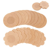 10pcs /Pack Disposable Anti-Bump Invisible Breathable Breast Patch, Model: Round(OPP Bag)