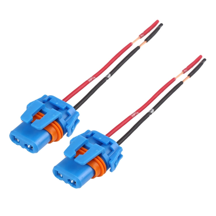 1pair For 9005 Car Headlight Socket Light Holder Plug With Cable