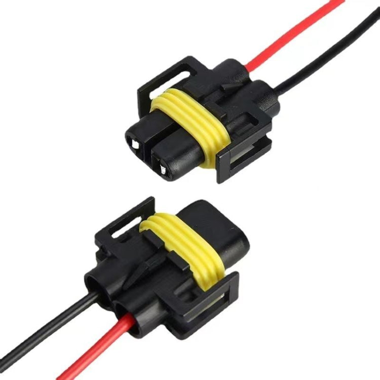 1pair For 9005 Car Headlight Socket Light Holder Plug With Cable