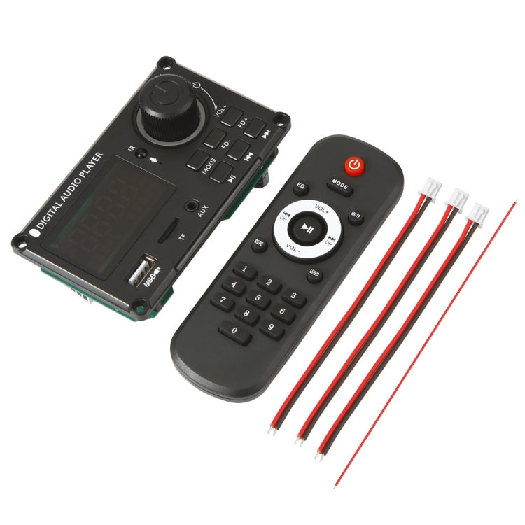 100W 12V TPA3116 Color Screen Power Amplifier Bluetooth Decoder Board With Recording Call(Silicone Remote Control)