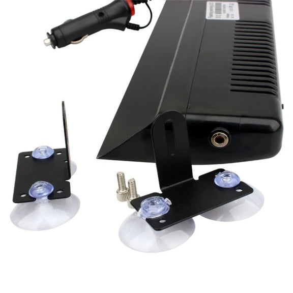 12 LED Car Front Suction Cup High Brightness Strobe Light(Red Blue)