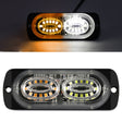 12W Car Side Signal Warning Light 24 LED Strobe Light(Yellow White) - free shipping - PMC TechLife - Order now!