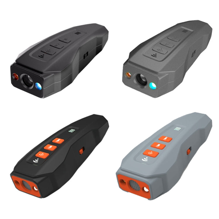 LED Flashing Light Handheld Ultrasonic Bark Arrester Frequency Conversion Dog Training Device(Black+Orange)