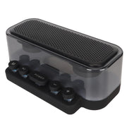 Wireless Bluetooth Speaker Subwoofer with Colorful Lights Supports U Disk(Black)