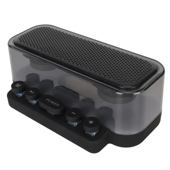 Wireless Bluetooth Speaker Subwoofer with Colorful Lights Supports U Disk(Black)