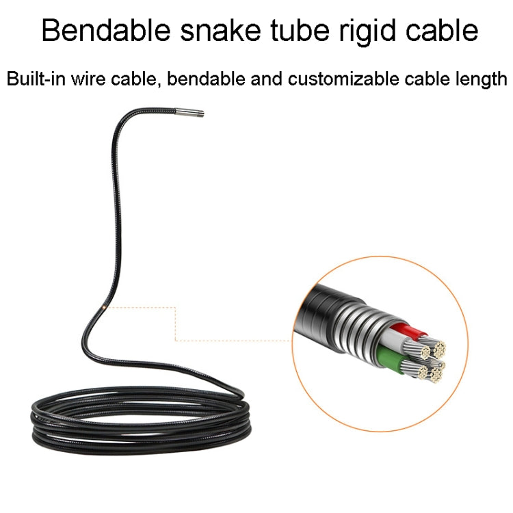 Teslong NTS300 5 Inch HD Large Screen Industrial Inspection Borescope Auto Repair Tools, Specification: 7.6mm-1M