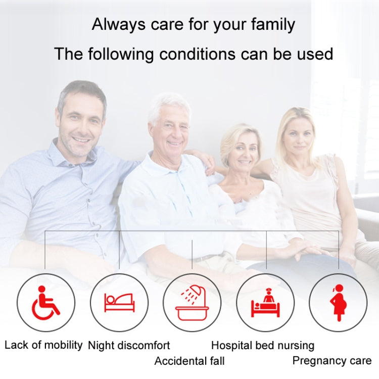 CACAZI C20 Two To Three Wireless Pager For The Elderly Home Care Water-resistant Emergency Pager, EU Plug(Silver)