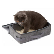 35x45cm Foldable Oxford Cloth Portable Cat Litter Box Pet Bag