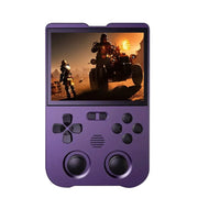 AMPOWN XU10 Handheld Game Console 3.5-Inch IPS Screen Linux System Portable Video Arcade 128G(Purple)