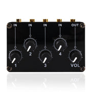 Portable 4-Way Stereo Line Passive Mixer Console(TX400)