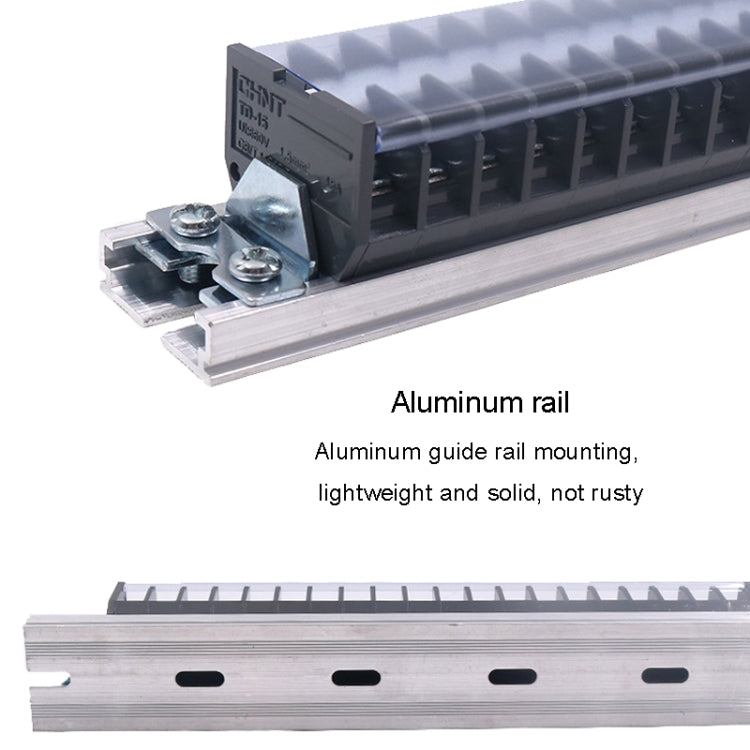 CHINT TD-2010 Terminal Block Rail Type Wiring Block Paralleling Wires Wire Connector