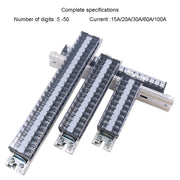 CHINT TD-1530 Terminal Block Rail Type Wiring Block Paralleling Wires Wire Connector