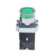 CHINT NP2-BW3361/220V 1 NO Pushbutton Switches With LED Light Silver Alloy Contact Push Button (Green)