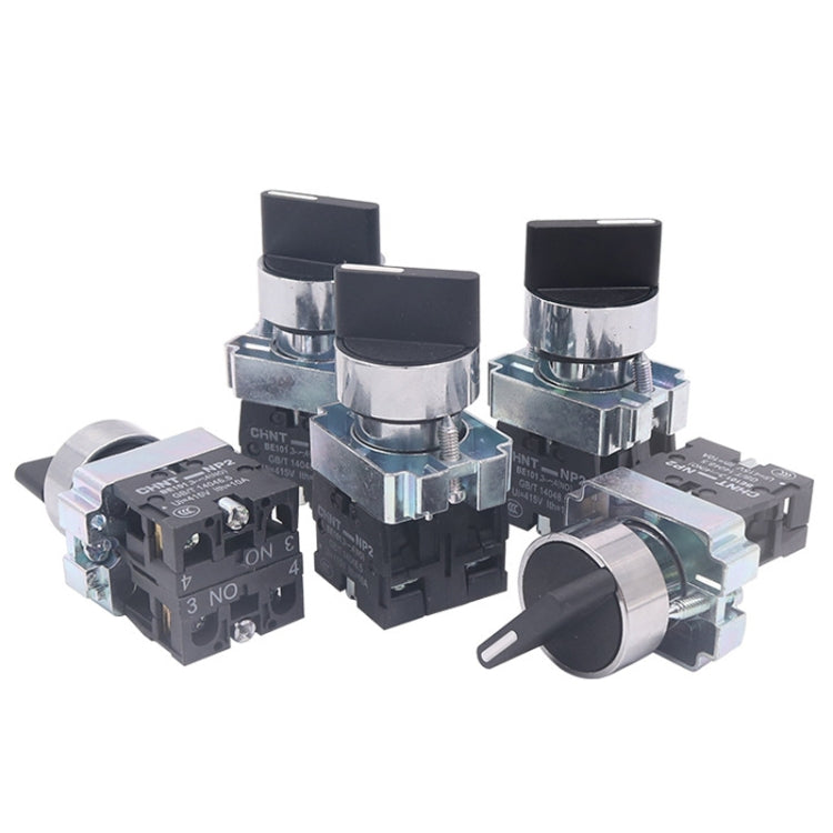CHINT NP2-BD21 2 Gear Self-locking 1NO Power Transfer Switch Short Handle Master Knob 22mm