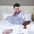Beard Shaving Apron Convenient Polyester Umbrella Shape Hairdressing Cape(Silver Gray) - free shipping - PMC TechLife - Order now!