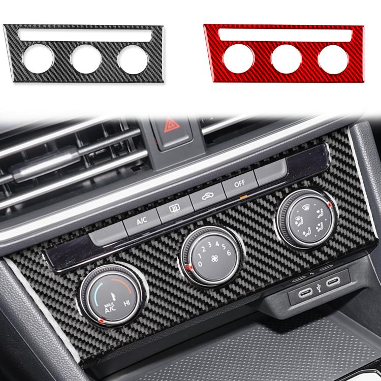 For Volkswagen Sagitar 2019-2023 A Model Left-Hand Drive Central Control Air Conditioning Panel Sticker(Red)