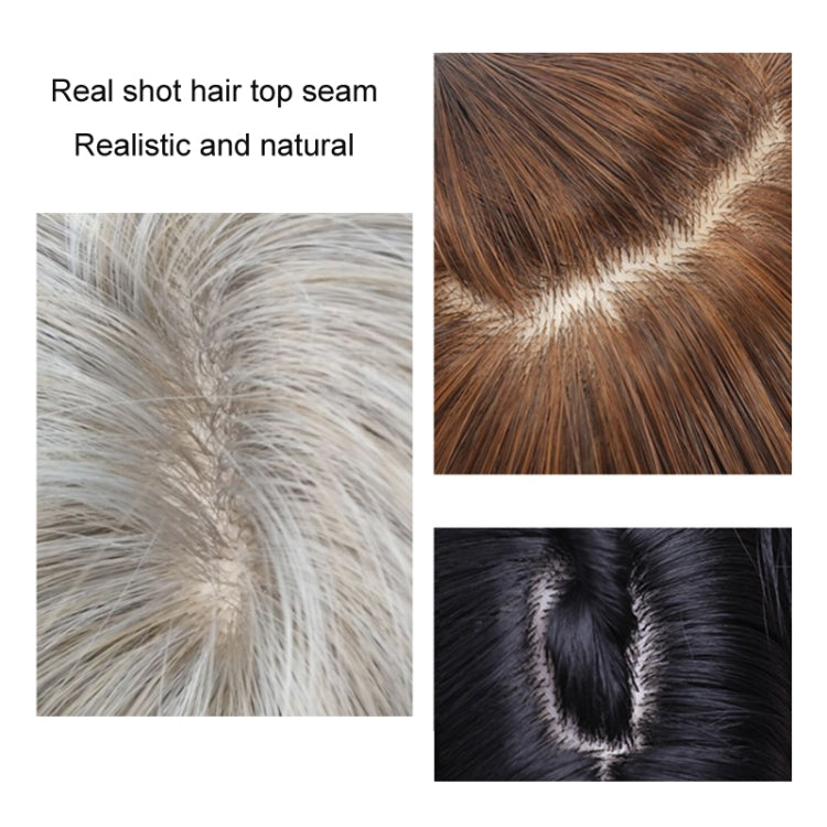 Women Full Bangs Bob Light Breathable Full Head Wig(Black Highlights Blue LC6229-2)