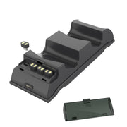 For PS4 Slim / Pro Gamepad Docking Charger Controller Dual Charger With Display Lights(Black)