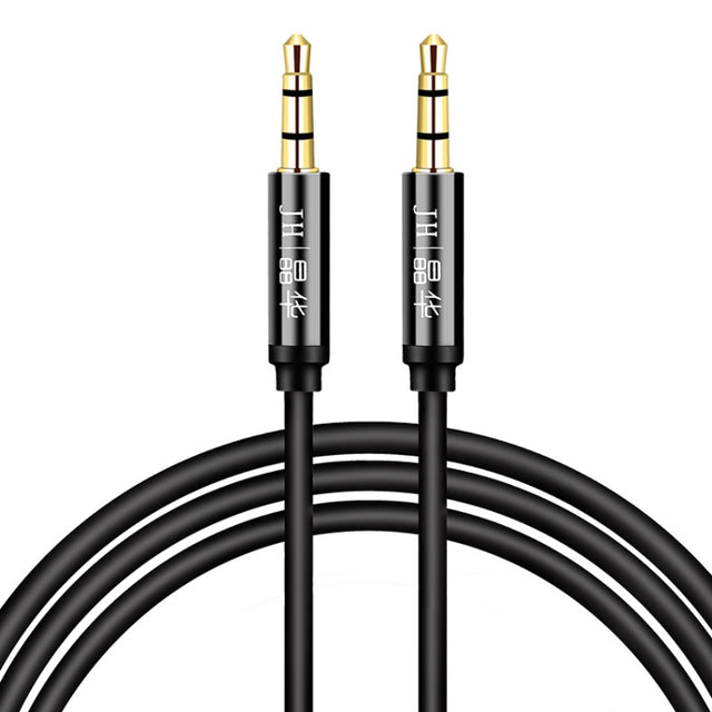 JINGHUA Audio Cable 3.5mm Male To Male AUX Audio Adapter Cable, Size: 2m(3 Knots Black)