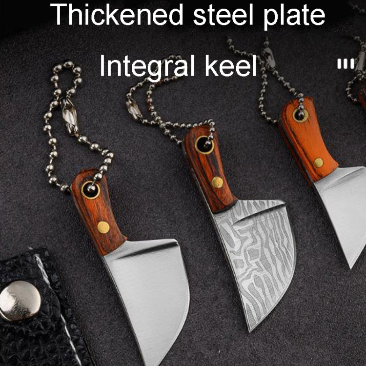 Mini Knife Keychain Portable Removal Express Pendant Accessory With Holster, Model: Small Machete