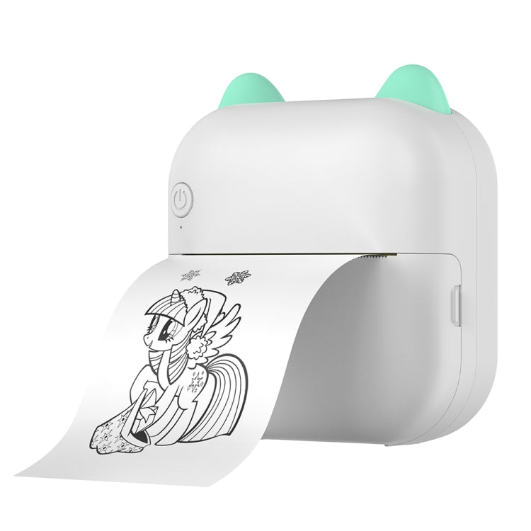 M5 Mini Cartoon Portable Bluetooth Printer Photo Thermal Printer(Blue)