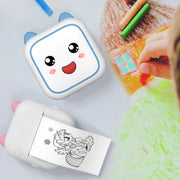 C26 Mini Portable Bluetooth Photo Label Thermal Printer, Spec: Blue+10 Paper